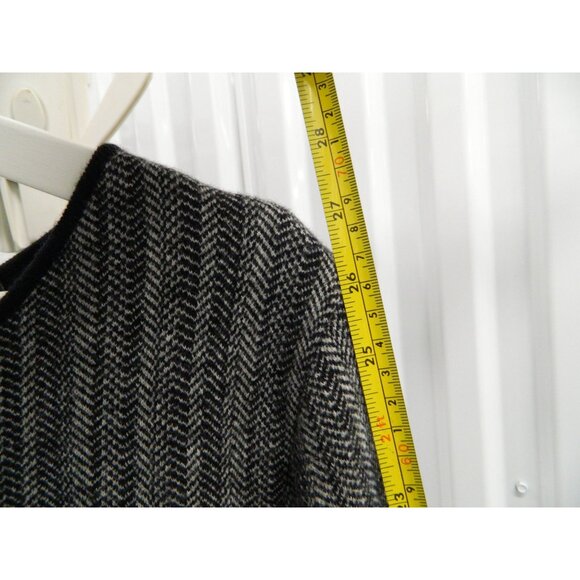 Hugo Boss Womens Wool Angora Blend Dress With Lace Detail Size XL Leopard Gray - Picture 9 of 12